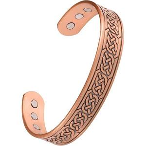 Bracelet Magnétique en Cuivre Guérison Unisexe Nouveau Design Vente en Gros Fait Main Religieux Antique Personnalisé Journée de la Terre Saint-Valentin Nouveauté - Product Image 1