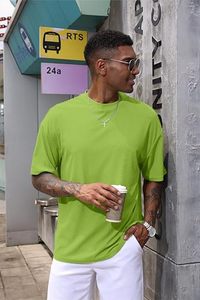 Heavy Weight 100% Cotton Oversized T-Shirt <b>Men</b> 220 Grams Shoulder Custom Printing Hip Hop <b>Plus</b> <b>Size</b> 100% Cotton Blank Boxy <b>Men's</b> - Product Image 3