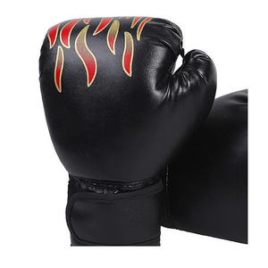 DAWNFROCE FIGHT GEARS Professional <b>Leather</b> Boxing <b>Gloves</b> with Hook & Loop Closure Customized Training <b>Gloves</b> for <b>Men</b> - Product Image 4
