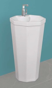 ONE PIECE <b>BASIN</b> EASILY HANDWASH BENITO SERIES 405X405X810mm SIZE - Product Image 2