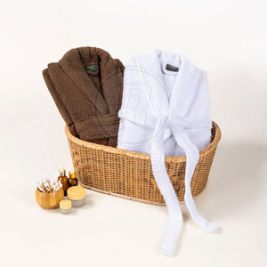 Bata de Baño de Lujo para Hombre, 100% Algodón, Tejido Afelpado Transpirable, Colección Premium para el Hogar - Product Image 5