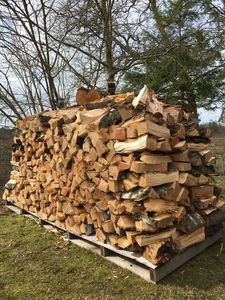 Leña de Roble Seca en Horno de Primera Calidad, Leña de Haya y Pino, Leña de Madera Dura con 18% de Humedad, Bajo Humo, Leña Energética de 25cm y 33cm - Product Image 4