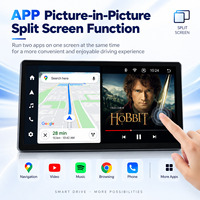 Autoradio 13 pouces à écran tactile Android Lecteur multimédia de voiture Écran rotatif Carplay 2k Qled TS18 Autoradios Lecteur