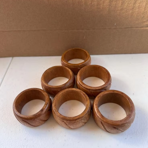 Anillo para Servilletas de Madera de Diseño Indio, Personalizable, Económico, Rústico, de Alta Calidad, el Más Vendido en India - Product Image 1