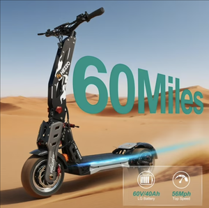 สกู๊ตเตอร์ไฟฟ้ารุ่นที่ดีที่สุดปี 2026 สำหรับผู้ใหญ่ 60V 8000W มอเตอร์คู่ แบตเตอรี่ 40AH ความเร็ว 56 ไมล์ต่อชั่วโมง ระยะทาง 65 ไมล์ ดีไซน์พับได้ - Product Image 3