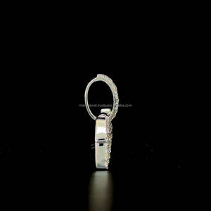 Venta caliente personalizado Iced Out Moissanite letras colgantes Venta caliente redondo brillante corte 925 Plata Hip Hop colgante - Product Image 6