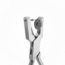 Pinza perforadora ergonómica manual de acero inoxidable Clase I autoclavable ANISWORTH para instrumentos de dique de goma de MEDITECH INDUSTRY - Product Image 3