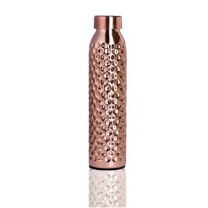 Botella de Agua de Cobre Puro de Alta Calidad con Acabado Martillado a Mano – Recipiente Ayurvédico para Beber a Prueba de Fugas, Frasco de Cobre Reutilizable - Product Image 5