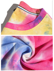 Sudadera de Cuello Redondo con Estampado Tie Dye en Blanco y Negro para Hombre, Sudadera de Manga Larga, Estilo Casual - Product Image 6