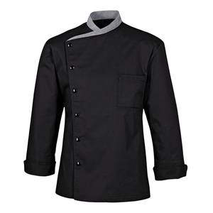 Uniforme de Chef para Restaurante, 100% Algodón, Manga Larga, Unisex, Transpirable, Chaqueta de Cocina para Hotel, Proveedor OEM - Product Image 1