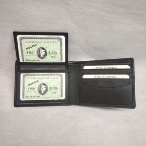 กระเป๋าสตางค์ผู้ชายแบบ RFID พร้อมช่องใส่บัตร  วัสดุหนัง  แบบพับได้  บุโพลีเอสเตอร์  หนังวัวแท้  ชุดของขวัญ  รับทำแบรนด์ตามสั่ง  กระเป๋าเดินทางขนาดเล็ก - Product Image 3