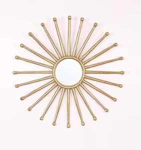 Miroirs muraux design en fer de qualité standard utilisés pour la décoration intérieure, miroir mural décoratif suspendu au prix le plus bas - Product Image 4