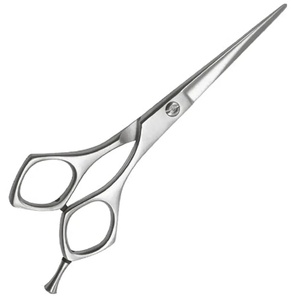 Ciseaux de coiffure professionnels en acier inoxydable 6CR13, pointe acérée, manche long, pour droitiers, ciseaux de coupe de cheveux en plastique - Product Image 6