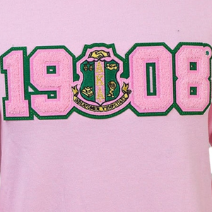 <b>Pink</b> 1908 Sweatshirt <b>Women</b> Sorority Inspired Crewneck Pullover Long Sleeve Casual Greek Style Fleece <b>Top</b> Embroidered Apparel - Product Image 6