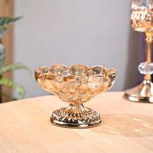 Corbeille à fruits sur pied, plateau de service décoratif moderne pour collations et desserts - Product Image 6