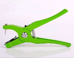 Pince à tatouer vétérinaire en acier inoxydable réutilisable, durable et réglable pour chevaux et grands animaux, applicateur d'oreilles à éperons pour marquage et identification - Product Image 6