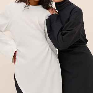 Soft Lavender Modern Muslim Abaya Women Dubai Style Elegant Modest Islamic Casual Breathable Lightweight <b>Floor</b> Length Maxi <b>Boat</b> - Product Image 2