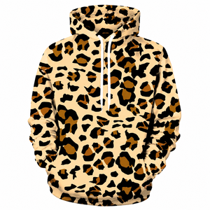 Nouveau sweat-shirt à capuche personnalisé pour homme, imprimé léopard, coupe classique, décontracté, tricoté, pour l'automne, sweat-shirt imprimé personnalisé pour homme - Product Image 1