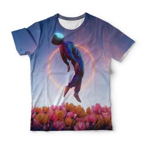 T-shirt à manches courtes pour homme avec imprimé d'art abstrait, coupe classique, col rond, style décontracté, impression par transfert par sublimation, 100% polyester - Product Image 1