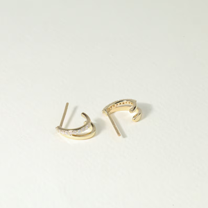 Pendientes de Aro con Diamantes de Laboratorio de la Mejor Calidad, Minimalistas, de Oro Sólido, Elegantes, Joyería Fina, Regalo de Cumpleaños - Product Image 4