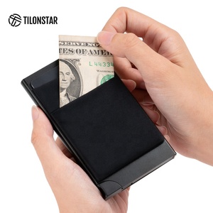 TILONSTAR TWM113b New Style Automatic Pop up Slim Aluminum Mens Rfid Blocking Credit <b>Card</b> Holder - Product Image 4