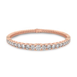 จิม่ามีสไตล์น่ารัก10K/14K/18K สร้อยข้อมือสีขาวชุบทอง cecily ทรงกลมสำหรับผู้หญิงได้รับการรับรองจากห้องปฏิบัติการ - Product Image 5
