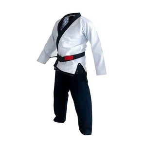 Uniforme de BJJ 100% algodón, cómodo para entrenamiento, 450 GSM, tejido Pearl Weave, logotipo personalizado, bordado personalizado, venta al por mayor, ropa de artes marciales - Product Image 3