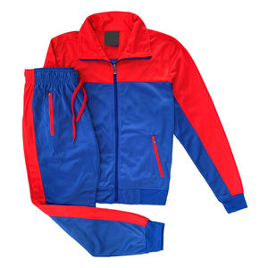 Ensemble de survêtement unisexe décontracté d'automne de haute qualité, coupe-vent et léger, avec impression de logo personnalisé, en polyester, sweat-shirt à fermeture éclair - Product Image 6