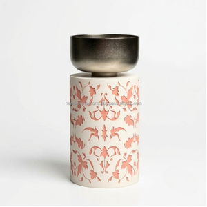 Brûleur d'encens minimaliste moderne découpé, chauffe-cire pour bougies chauffe-plat, bol en bronze, diffuseur d'arômes, cadeaux de parfum d'ambiance pour la maison, vente en gros - Product Image 5