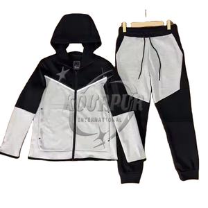 ชุดวอร์มมีฮู้ดแบบมีซิปสำหรับผู้ชาย, ชุดวอร์มแฟชั่นใหม่100% ฤดูหนาวเนื้อผ้าใส่สบาย - Product Image 4