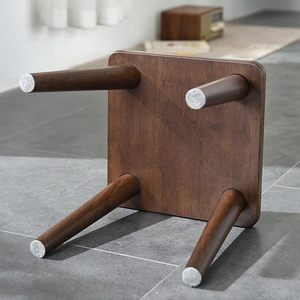 Handcrafted Wooden Sitting Stool Durable Multipurpose Wooden <b>Footrest</b> Seating Stool - Product Image 5