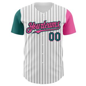 Camiseta de Béisbol Personalizada, Transpirable, con Estampado de Equipo, Proveedor OEM, Verano, Unisex, 100% Poliéster, Manga Corta - Product Image 6