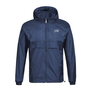 Sudaderas con capucha cortavientos elegantes para hombre, con cremallera completa, ligeras, ideales para correr, entrenar, hacer senderismo y aventuras de fin de semana. - Product Image 1