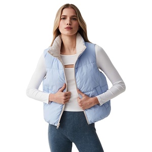 Chaquetas sin Mangas para Mujer, Diseño de Cuello de Alta Calidad, Estilo Holgado, Dos Bolsillos, Tallas Grandes, Personalizadas OEM - Product Image 1