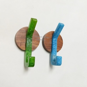 Handcrafted Resin <b>Wall</b> <b>Hook</b> with Angular Green Resin <b>Hook</b> Decorative <b>Wall</b> <b>Hook</b> <b>for</b> Entryway Bedroom Bathroom Modern Home Decor - Product Image 6