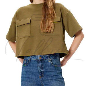 Unique Style Women <b>Crop</b> <b>Tops</b> Cheap Price Women's Breathable <b>Crop</b> <b>Top</b> Simple Solid Colour High Quality <b>Crop</b> <b>Tops</b> For Women - Product Image 2