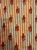 Tela de Algodón 100% Orgánico Ligero Estampado a Mano para Vestidos, Cortinas, Bolsos y Fundas - Precio de Fábrica por Yarda