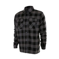Conception personnalisée, % coton, perlé, respirant, haute qualité, unisexe, manches longues, flanelle pour la conduite à moto, protection extérieure, adultes