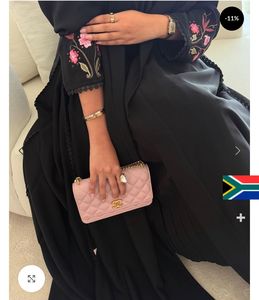 Wholesale Breathable Lightweight Beaded Sequined Floor Length Long Sleeve Handmade Modest Muslim <b>Wedding</b> <b>Abaya</b> - Product Image 4