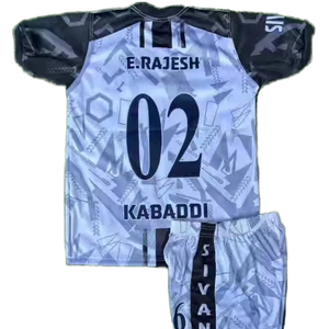 เสื้อฟุตบอลโพลีเอสเตอร์ขายส่ง พิมพ์ลายด้วยความร้อน ระบายอากาศได้ดี ป้องกันรังสียูวี ต้านเชื้อแบคทีเรีย ชุดกีฬา - Product Image 5