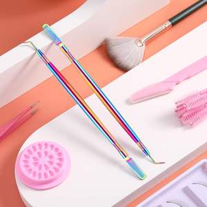 Outils à pointe multicolores pour rehaussement de cils, peigne à cils en acier pour lifting de cils, outils de beauté pour cils, marque privée - Product Image 5