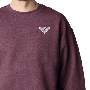 Sweat-shirt personnalisé pour homme en polaire d'hiver, col rond, manches longues, décontracté, en mélange de coton et de polyester doux, coupe classique, uni - Product Image 3