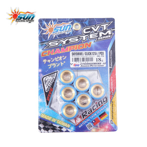 SUN RACING Nouveau jeu de galets de variateur haute performance 20x15mm 18G (6 PCS/SET) pour PCX CLICK125 SKYDRIVE125 Fabriqué à Taïwan - Product Image 5