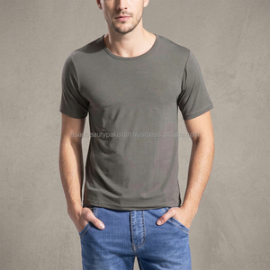 Camiseta unisex de algodón 100% estilo deportivo personalizado patrón sólido con cremallera estampado de logotipo 220 gramos ajuste suelto 220 camisetas para hombre" - Product Image 2
