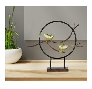 <b>Decorative</b> Metal <b>Table</b> <b>Top</b> Centerpiece For Office Reception <b>Table</b> Styling With Modern Finish And Luxury Appeal - Product Image 2