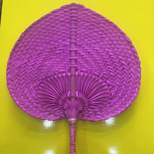 Ventilador de mano de bambú Natural colorido, recuerdo de papel ecológico, decoración pintada, modelo de linterna, patrones artesanales promocionales - Product Image 1