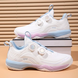 Chaussures de tennis de table de style nouveau avec fermetures rotatives, chaussures de badminton pour hommes et femmes, chaussures de sport d'extérieur, chaussures d'entraînement de tennis. - Product Image 2
