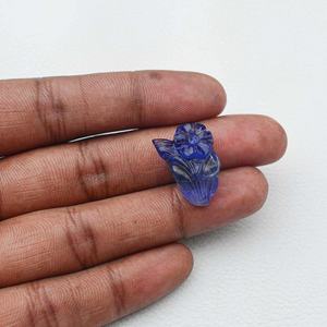 พลอยแทนซาไนต์สีฟ้าธรรมชาติแกะสลักพลอยจากอินเดีย - Product Image 5