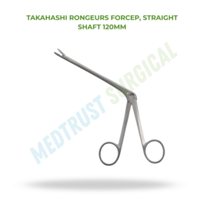 Straight Shaft Rongeur Forceps 120mm ENT Surgical Bone Cutting Instrument - Product Image 2