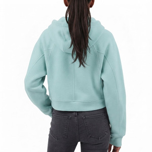 2026 New Arrived Casual Wear Color Block <b>Zip</b> <b>Up</b> Heavyweight Winter Hoodie For women's Custom Printed Logo Gym Wear Hoody - Product Image 2